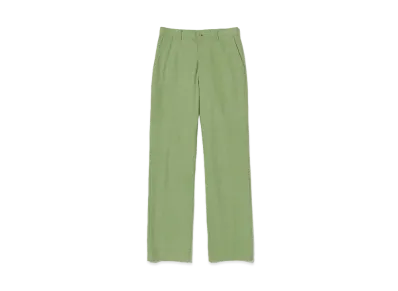 AURALEE Washed Hard Twist Canvas Pants "Green"