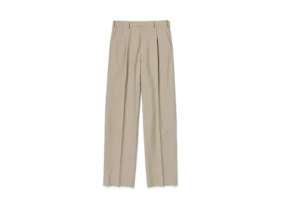 AURALEE Tropical Wool Kid Mohair Slacks "Ivory"