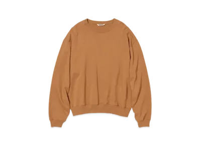 AURALEE Super High Gauze Sweat P/O "Light Brown"