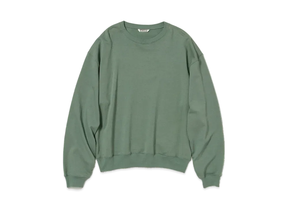 AURALEE Super High Gauze Sweat P/O "Dusty Green"