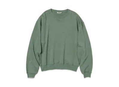 AURALEE Super High Gauze Sweat P/O "Dusty Green"
