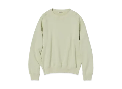 AURALEE Heavy Bd Sweat P/O "Light Green"