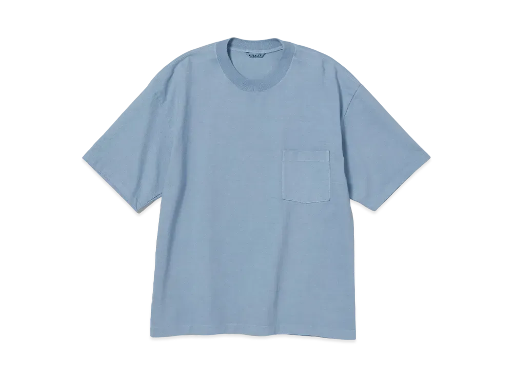 AURALEE Heavy Weight Tee "Light Blue"