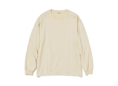AURALEE Luster Plaiting L/S Tee "Ivory"