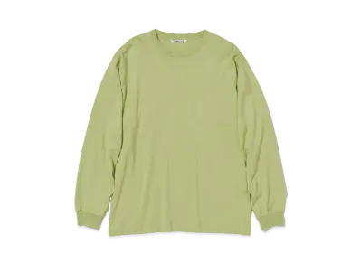 AURALEE Luster Plaiting L/S Tee "Light Green"