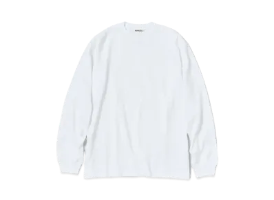 AURALEE Luster Plaiting L/S Tee "White"