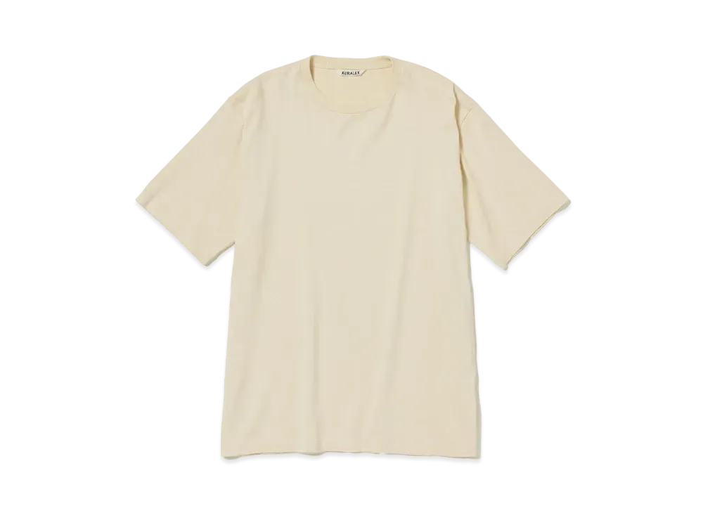 AURALEE Luster Plaiting Tee "Ivory"