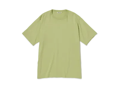 AURALEE Luster Plaiting Tee "Light Green"