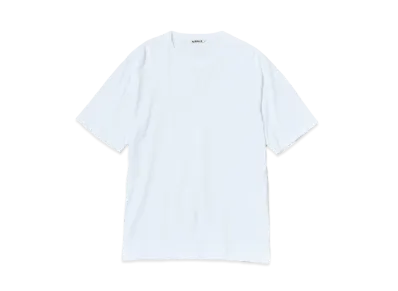 AURALEE Luster Plaiting Tee "White"