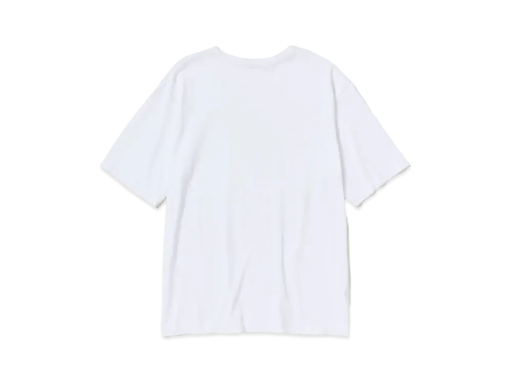 AURALEE Luster Plaiting Narrow Boat Neck Tee "White"
