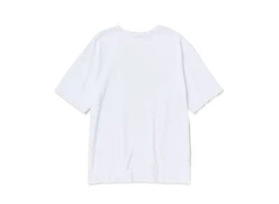 AURALEE Luster Plaiting Narrow Boat Neck Tee "White"