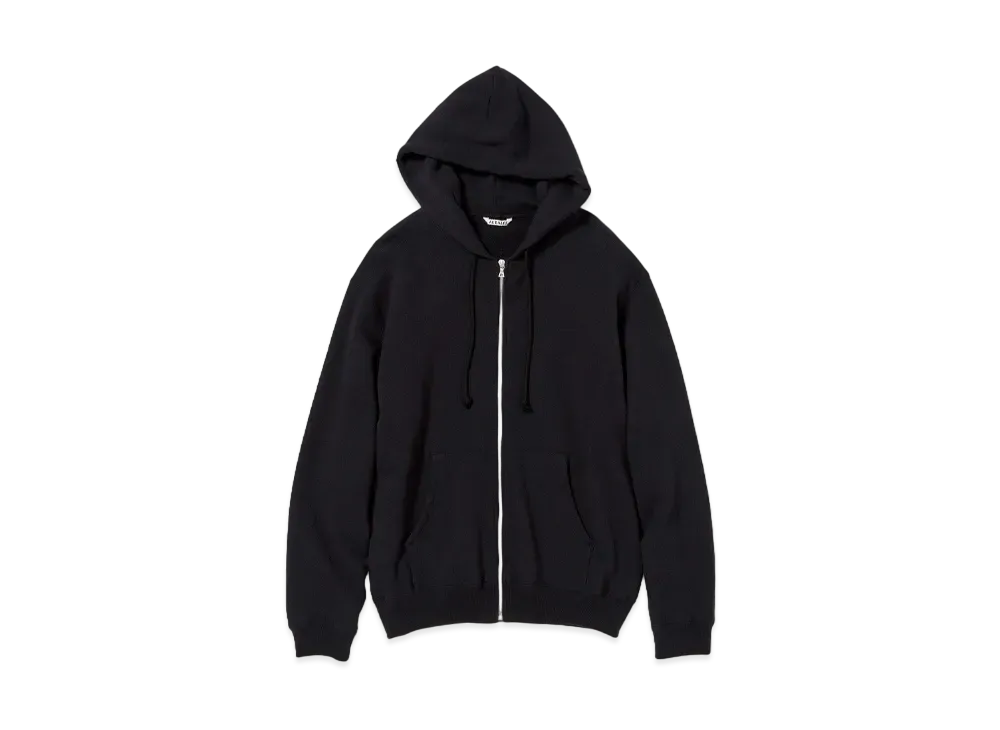 AURALEE Heavy BD Sweat Zip Parka "Black"