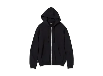 AURALEE Heavy BD Sweat Zip Parka "Black"