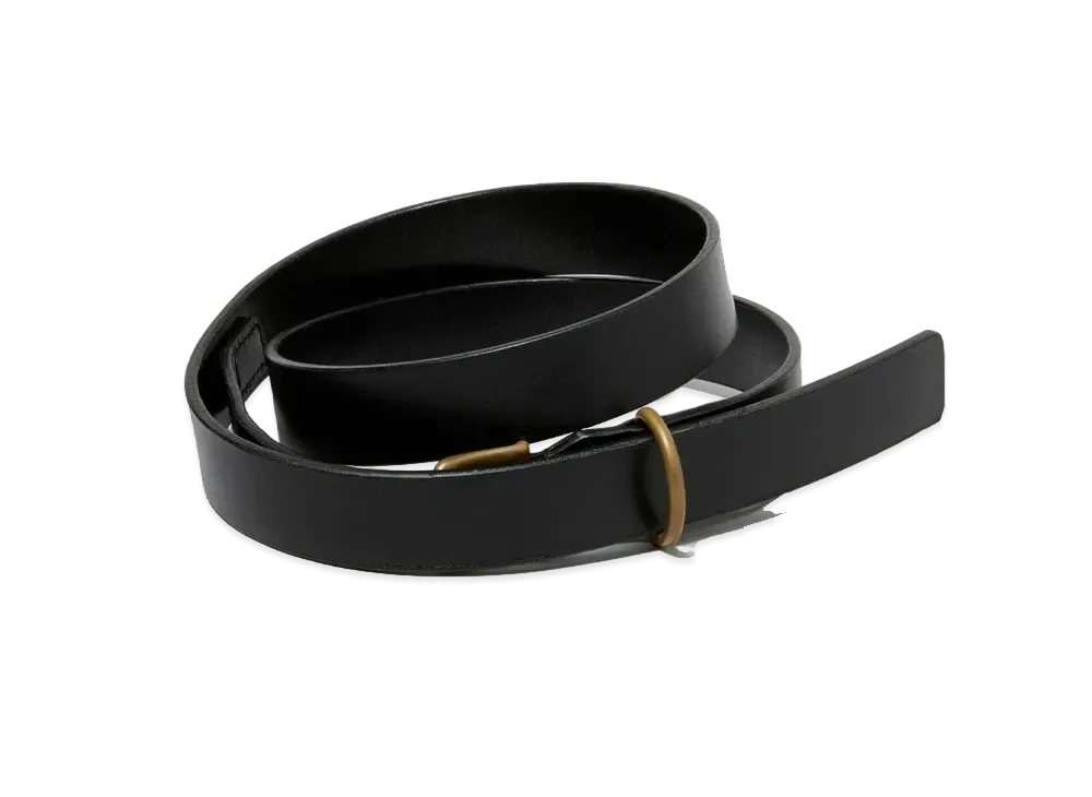AURALEE Leather Belt "Black"