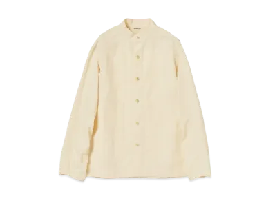 AURALEE High Density Finx Linen Weather Shirt Blouson "Ecru"