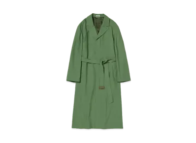 AURALEE Hard Twist Wool Twill Chesterfield Coat "Olive"