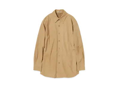 AURALEE Calf Nubuck Shirt "Beige"