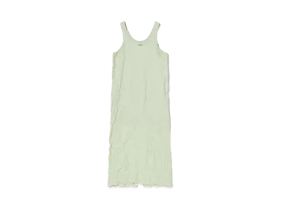 AURALEE Wrinkled Washed Finx Twill Dress "Light Green"