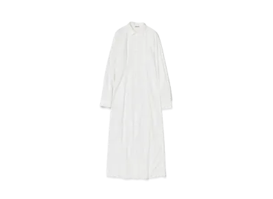 AURALEE High Count Finx Ox Shirt Dress "White"