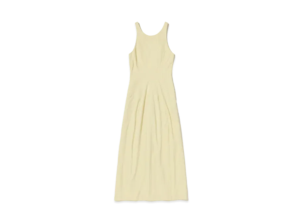 AURALEE Hard Twist Smooth Dress "Ivory"