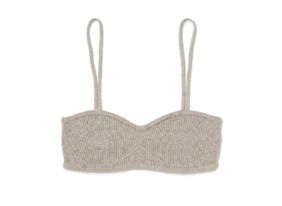AURALEE Super Fine Cashmere Silk Knit Camisole "Top Beige"