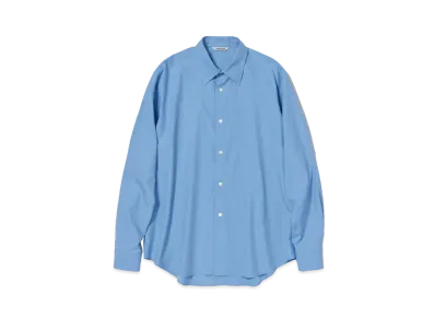 AURALEE Washed Finx Twill Shirt "Blue"