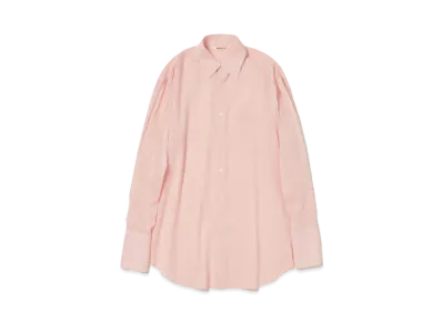 AURALEE Hard Twist Finx Organdy Shirt "Light Pink Chambray"