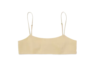 AURALEE Hard Twist Finx Organdy Camisole "Light Yellow Chambray"