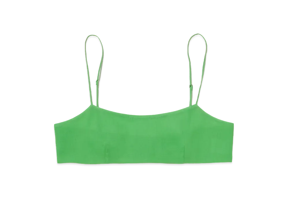 AURALEE Hard Twist Finx Organdy Camisole "Green"