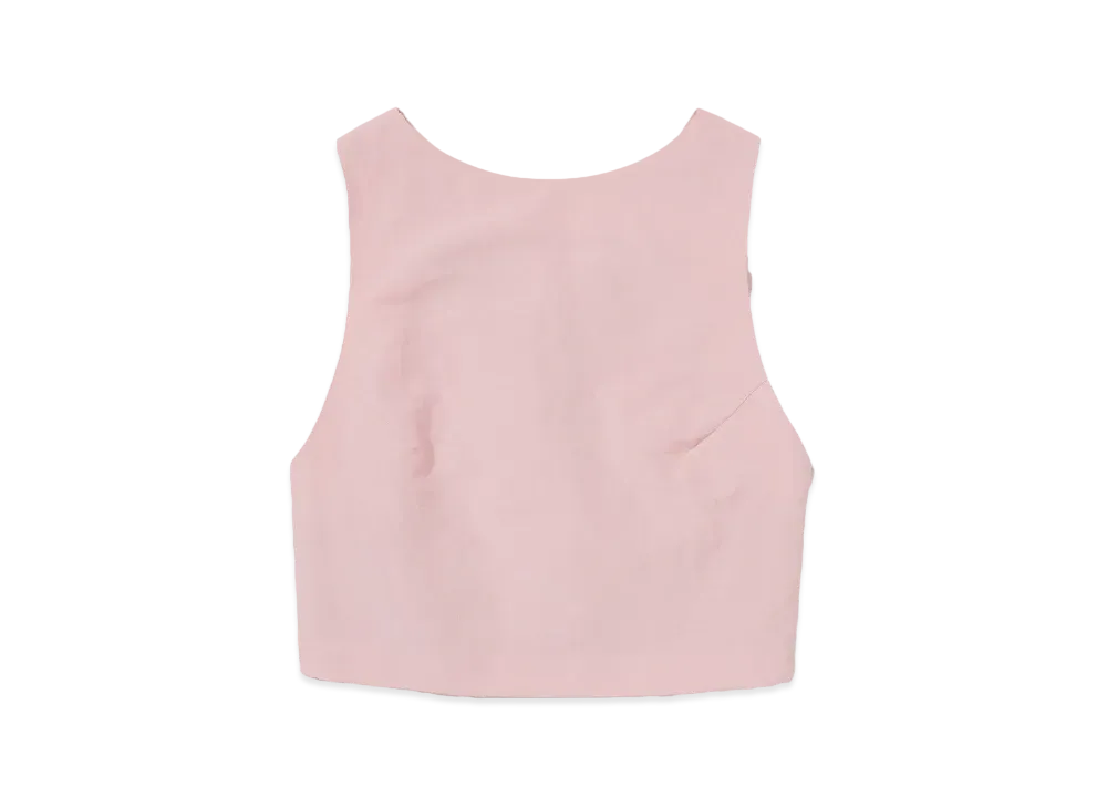 AURALEE High Density Finx Linen Weather Tank "Pink"