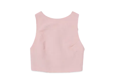 AURALEE High Density Finx Linen Weather Tank "Pink"