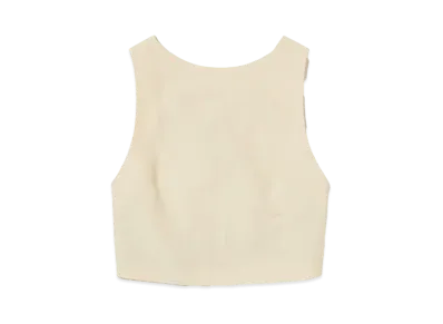 AURALEE High Density Finx Linen Weather Tank "Ecru"