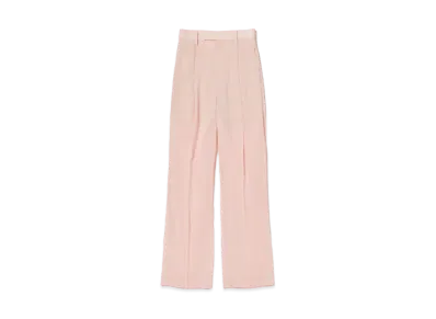 AURALEE Hard Twist Finx Organdy Pants "Light Pink Chambray"