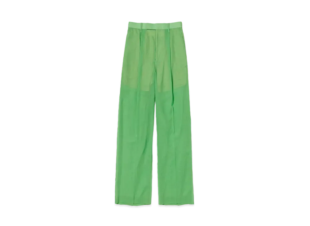 AURALEE Hard Twist Finx Organdy Pants "Green"