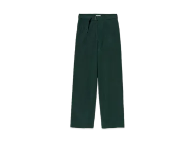 AURALEE High Density Finx Linen Weather Pants "Dark Green"
