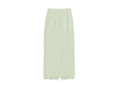 AURALEE Wrinkled Washed Finx Twill Skirt "Light Green"