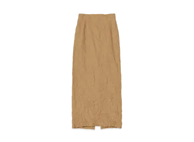 AURALEE Wrinkled Washed Finx Twill Skirt "Brown"