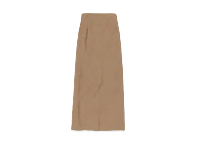 AURALEE Linen Silk Tweed Skirt "Brown"