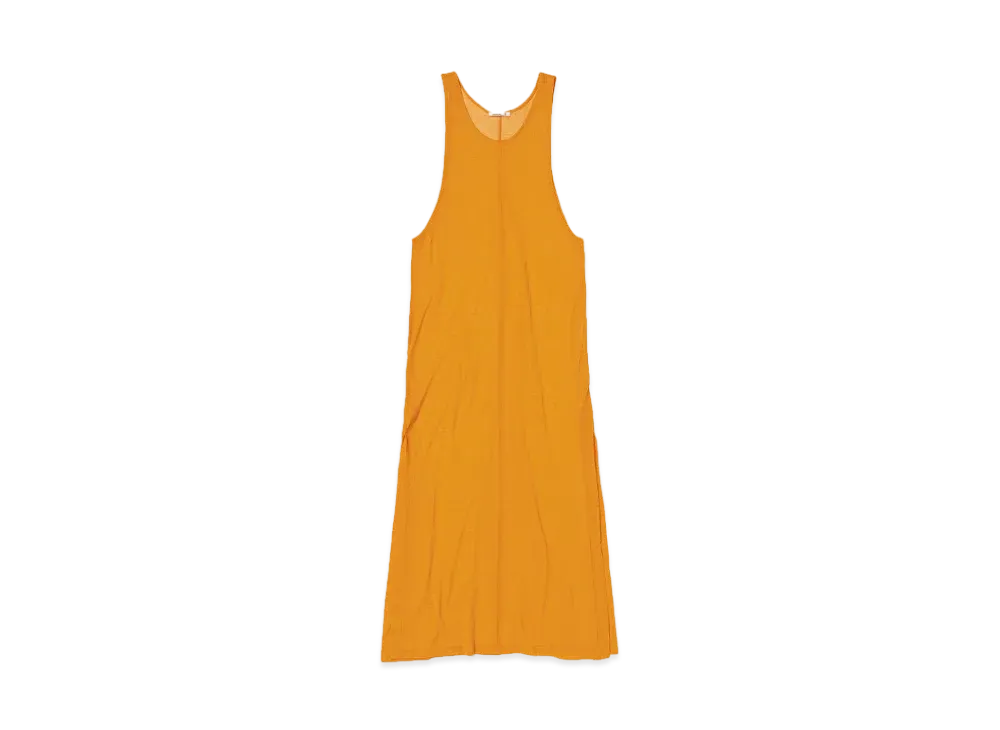 AURALEE Hard Twist Cotton Gauze Dress "Orange"