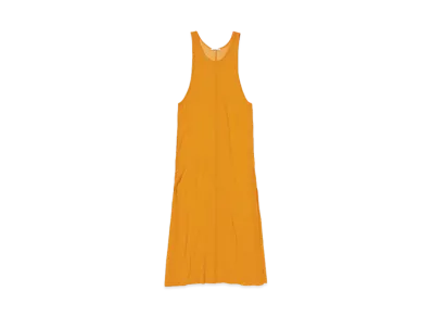 AURALEE Hard Twist Cotton Gauze Dress "Orange"