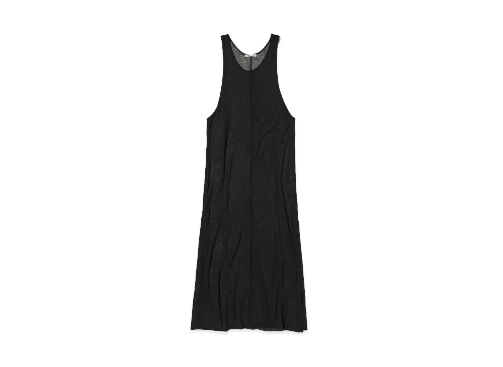 AURALEE Hard Twist Cotton Gauze Dress "Black"