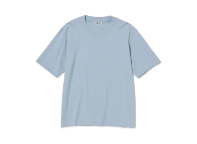 AURALEE Organic Cotton High Gauge Jersey Tee "Blue Gray"