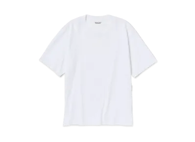 AURALEE Organic Cotton High Gauge Jersey Tee "White"