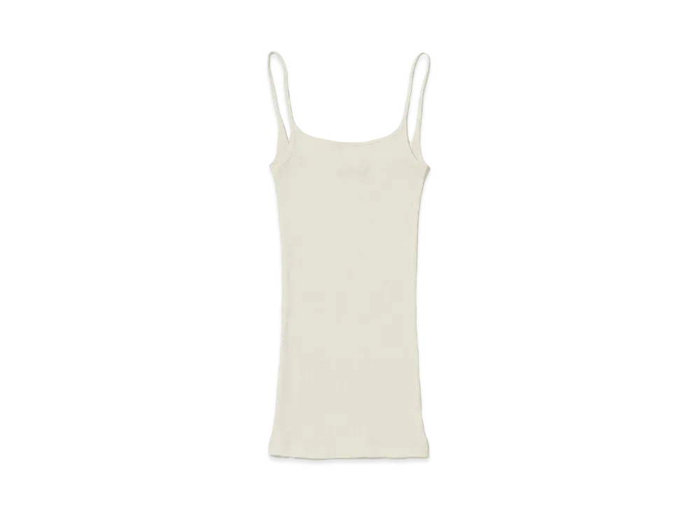 AURALEE Organic Soft Rib Camisole "Ivory"