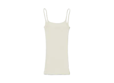 AURALEE Organic Soft Rib Camisole "Ivory"