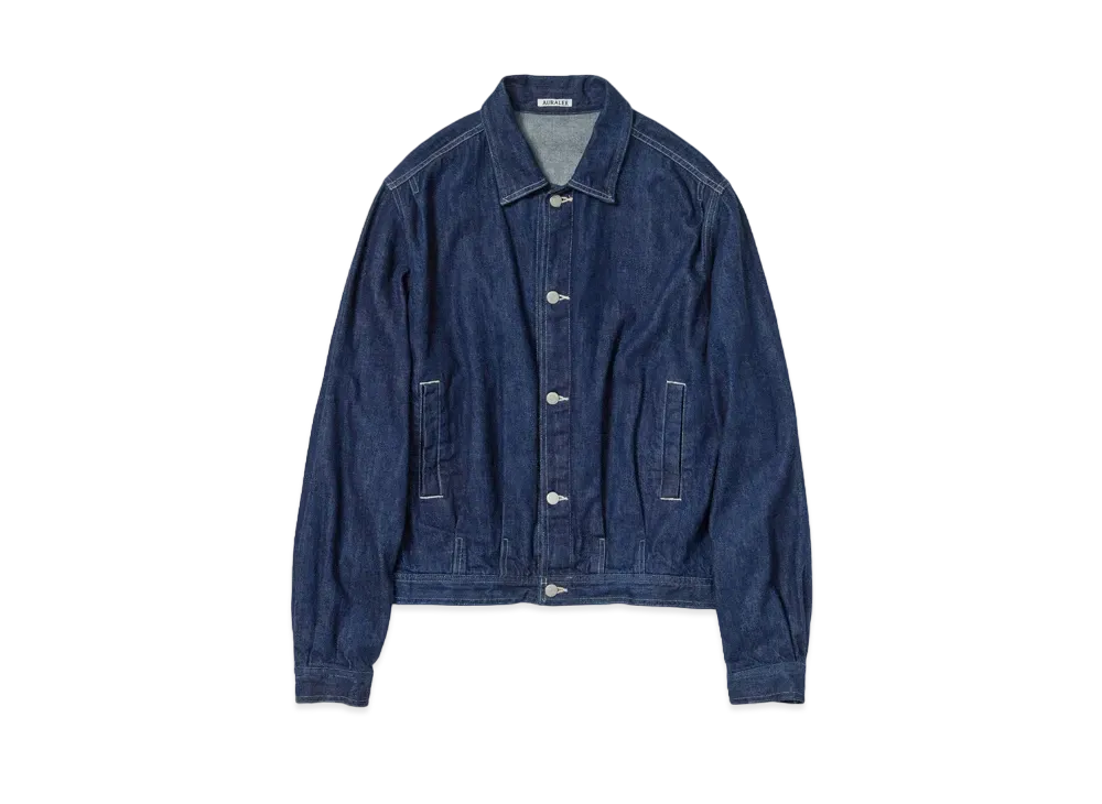 AURALEE Selvedge Light Denim Blouson "Indigo"