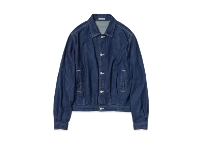 AURALEE Selvedge Light Denim Blouson "Indigo"