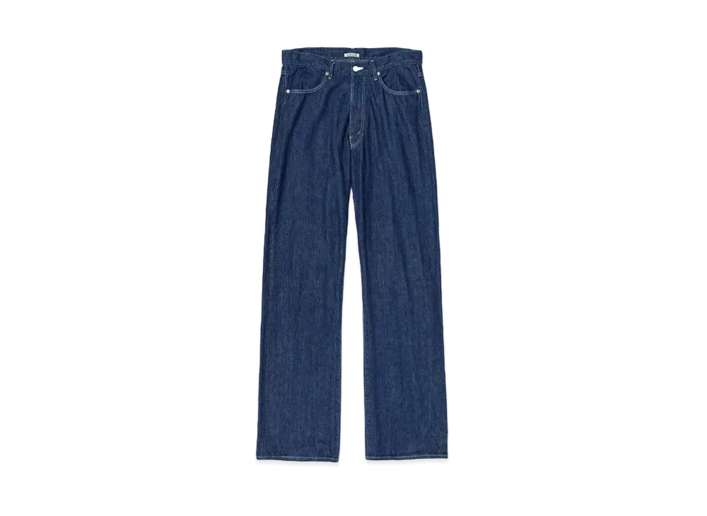 AURALEE Selvedge Light Denim Pants "Indigo"