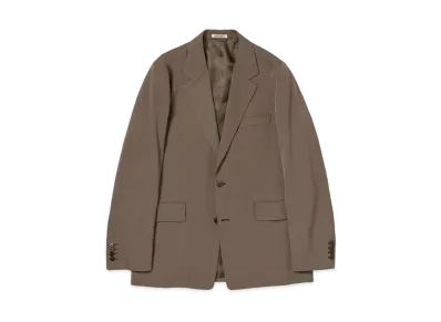 AURALEE Light Wool Max Gabardine Jacket "Top Brown"