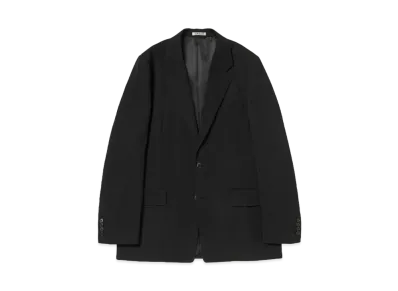 AURALEE Light Wool Max Gabardine Jacket "Top Black"